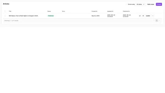 Rank.ai ‑ AI SEO screenshot