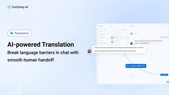 TenChaty: AI Chatbot+Live Chat screenshot