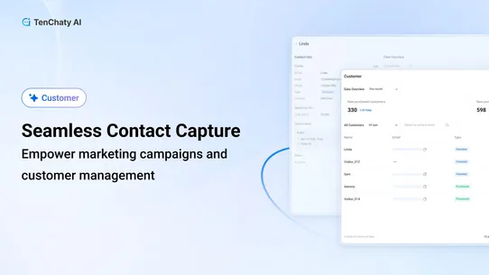 TenChaty: AI Chatbot+Live Chat screenshot