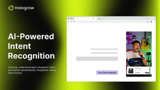 Hologrow AI Shoppable Video screenshot