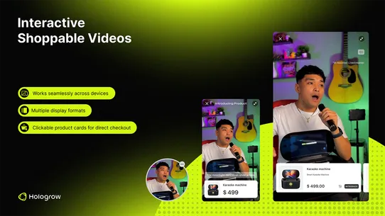 Hologrow AI Shoppable Video screenshot