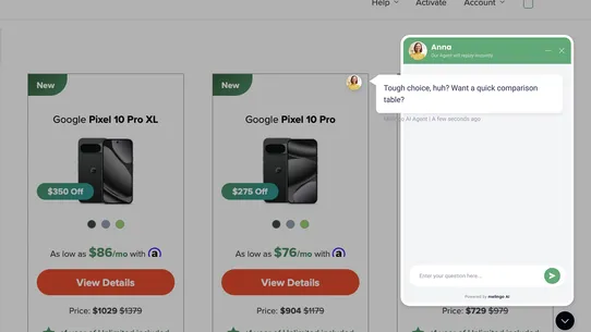 Melingo AI Sales Agent screenshot
