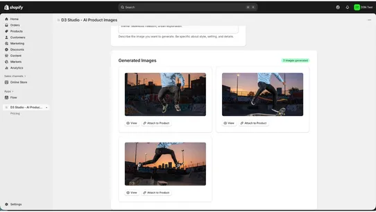 D3 Studio ‑ AI Product Images screenshot