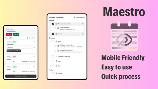 Maestro Visibility Scheduler screenshot