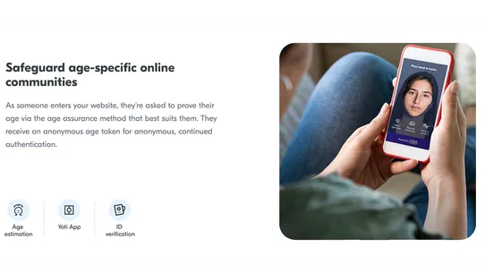 Yoti Age Verification Service screenshot