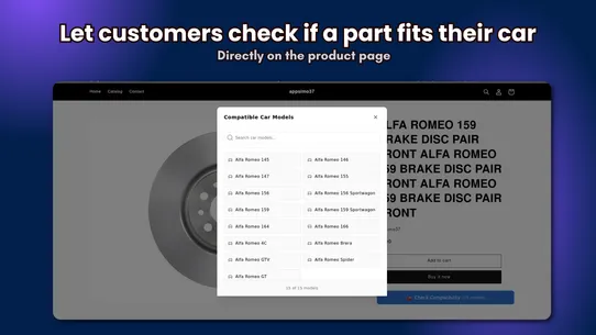 Part Compatibility Checker screenshot