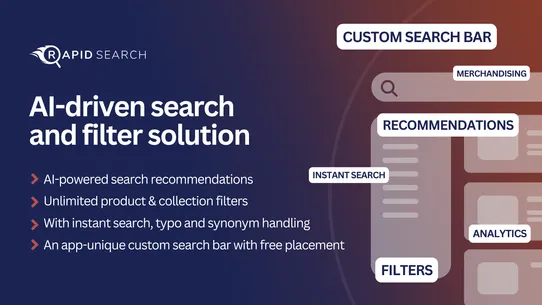 RS: Smart Search Bar &amp; Filter screenshot