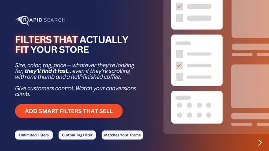 RS: Smart Search Bar &amp; Filter screenshot