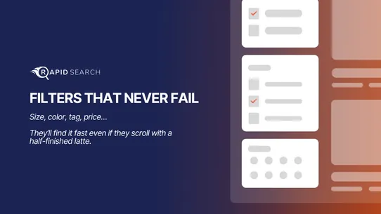 RS: Smart Search Bar &amp; Filter screenshot