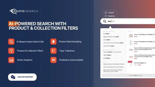 RS: Smart Search Bar &amp; Filter screenshot