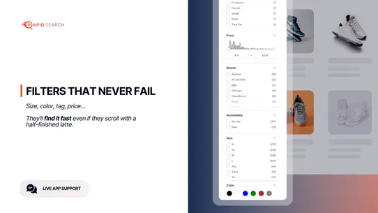 RS: Smart Search Bar &amp; Filter screenshot