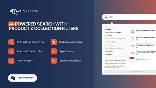 RS: Smart Search Bar &amp; Filter screenshot