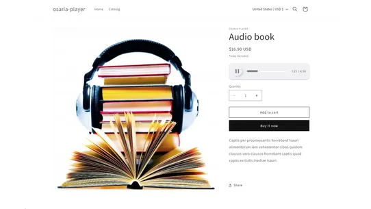 Osaria Audio Player screenshot