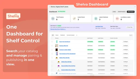 Shelva: Digital Shelf Labels screenshot