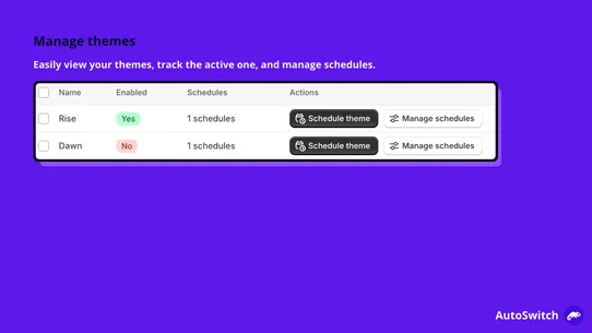 Léon ‑ Theme Scheduler screenshot