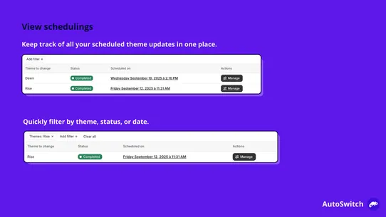 Léon ‑ Theme Scheduler screenshot