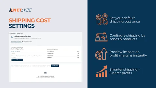 Netlyze ‑ Profit tracking screenshot