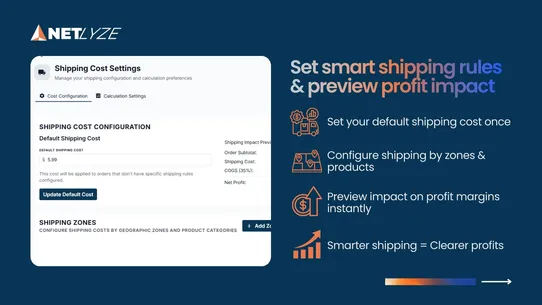 Netlyze ‑ Profit tracking screenshot