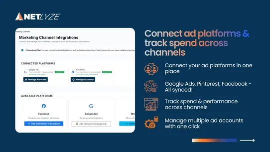 Netlyze ‑ Profit tracking screenshot