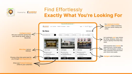 Embitel : Store Locator screenshot