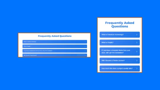Friends2a FAQ Page Builder screenshot