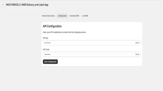 WooParcel screenshot