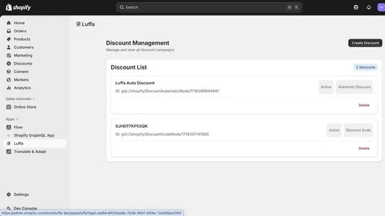 Luffa screenshot