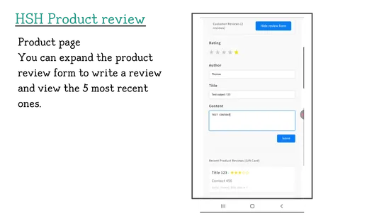 [HSH] Product Review screenshot