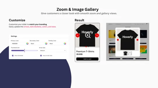 Hoverly ‑ Image Swap &amp; Gallery screenshot