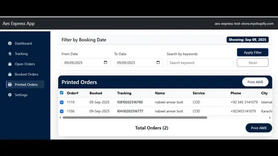 AES Express screenshot