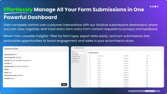 Ecom form builder screenshot