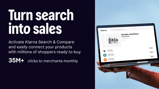 Klarna Search &amp; Compare screenshot