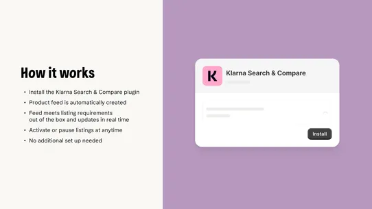 Klarna Search &amp; Compare screenshot