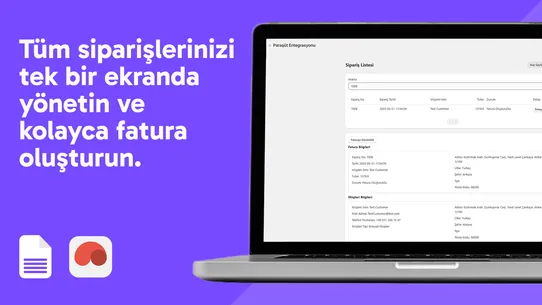 Paraşüt E‑Fatura Entegrasyonu screenshot