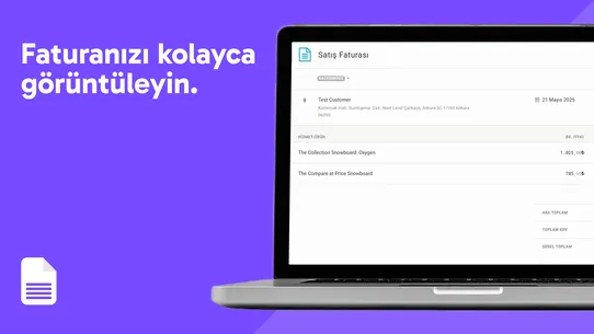Paraşüt E‑Fatura Entegrasyonu screenshot