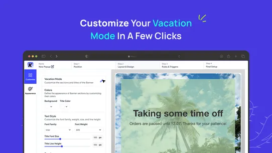 K: Vacation Mode screenshot