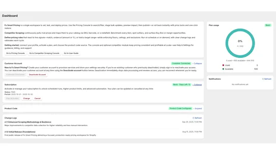 Fx Smart Pricing screenshot