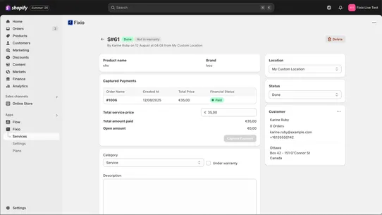 Fixio Services &amp; repairs (POS) screenshot