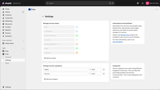 Fixio Services &amp; repairs (POS) screenshot