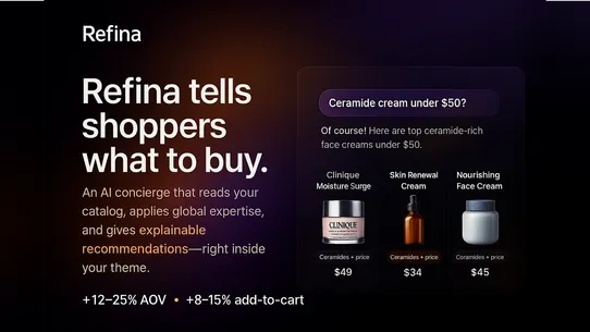 Refina: AI Product Recommender screenshot