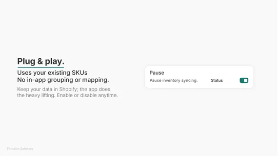 SKU Stock Sync | Fontaine screenshot