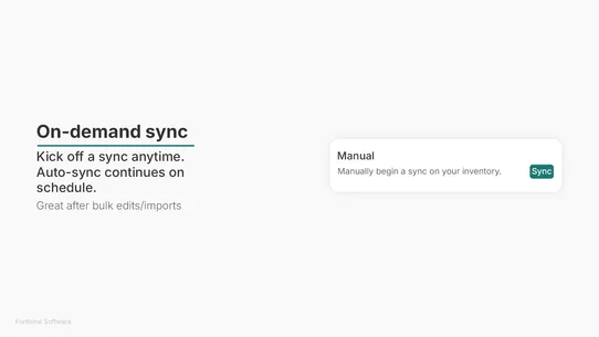 SKU Stock Sync | Fontaine screenshot