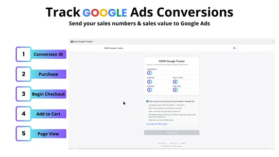 Oxxo Google Tracker screenshot