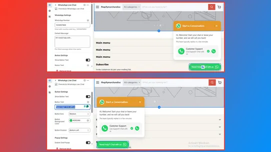 Friends2a WhatsApp Live Chat screenshot