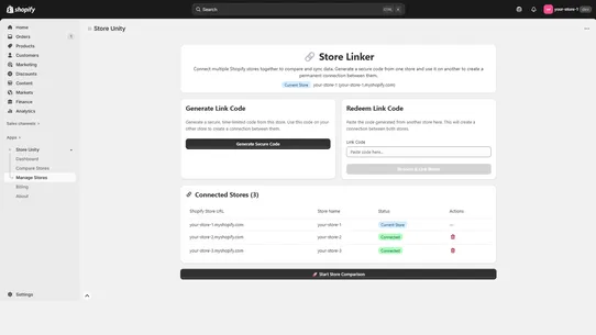 Store Unity: Compare and Sync screenshot