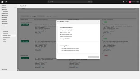 Store Unity: Compare and Sync screenshot