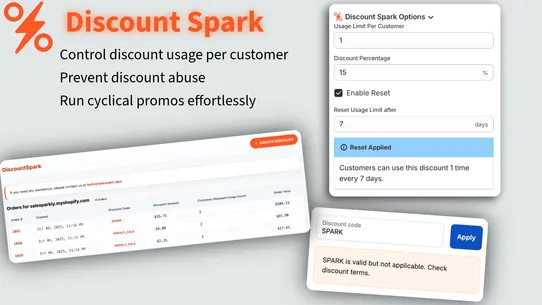 Discount Spark screenshot