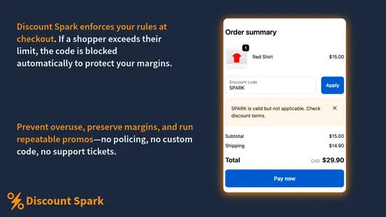 Discount Spark screenshot