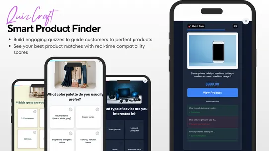 QuizCraft Smart Product Finder screenshot