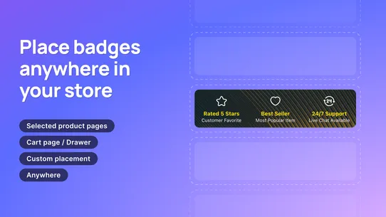 Rocket Trust &amp; Feature Badges screenshot